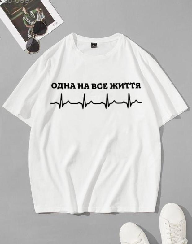 Чоловіча оверсайз футболка з принтом