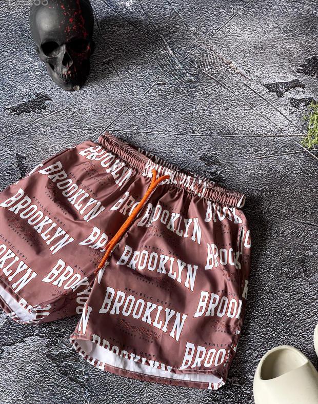 Чоловічі пляжні шорти з підкладкою 'BROOKLYN'