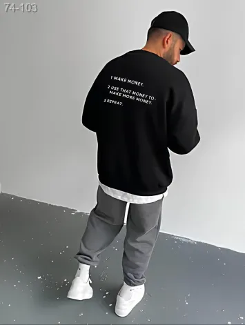 GV_SHOP_UA Світшот чоловічий з мерчем (оверсайз)