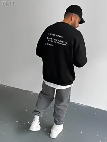 GV_SHOP_UA Світшот чоловічий з мерчем (оверсайз)