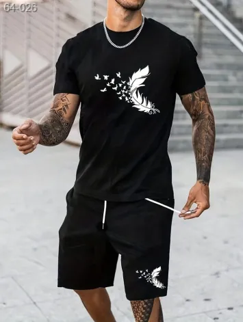 GV_SHOP_UA Комплект футболка та шорти ДТФ (короткий)